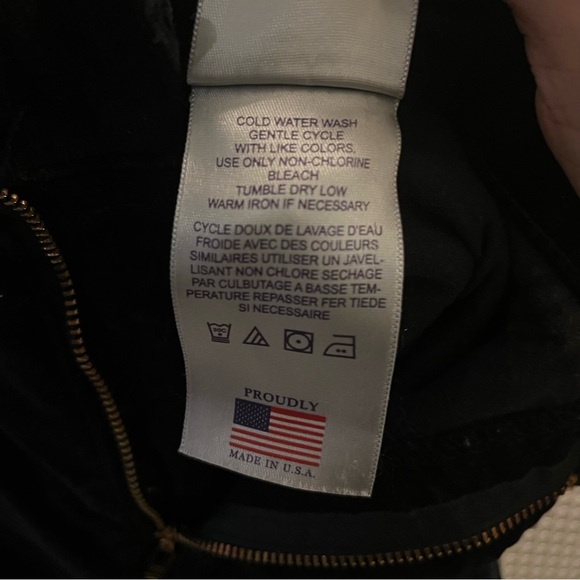 NYDJ The Marilyn Straight Leg Velvet Jeans Size 12 in Black Inseam 32” - Picture 17 of 17